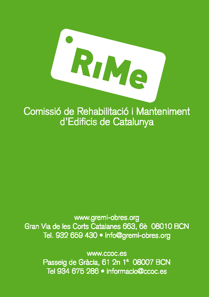 RiMe Comissió de Rehabilitació i Manteniment d'Edificis de Catalunya